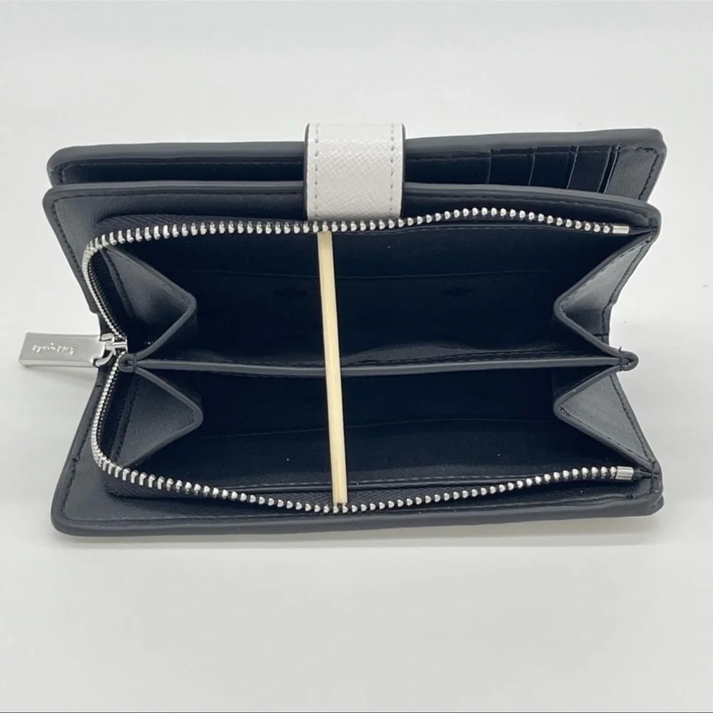 Kate Spade Colorblock Medium Compact Bifold Wallet - Picture 7 of 9